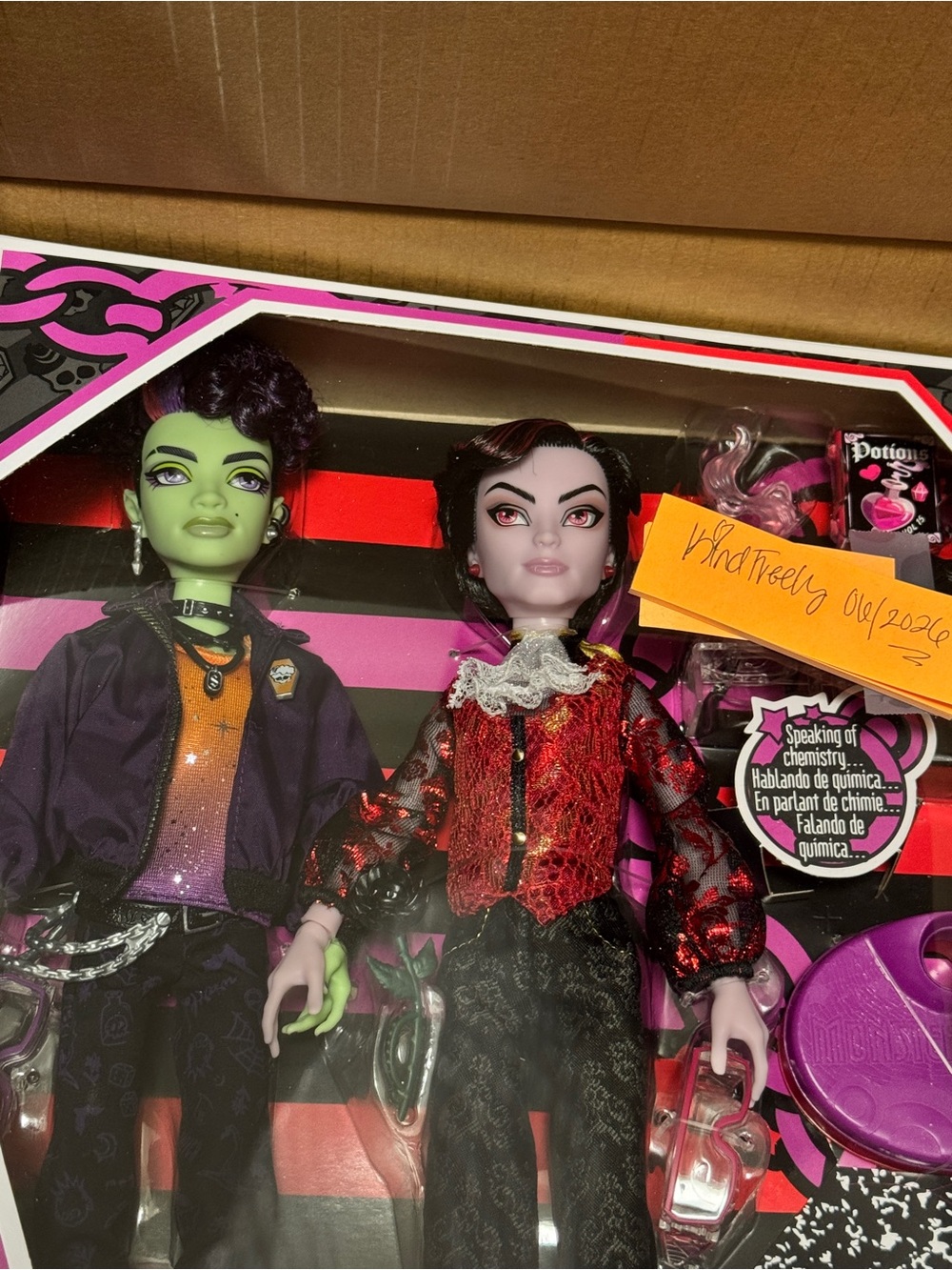 Monster High Male Doll Duo - spelldon and Kieran nib